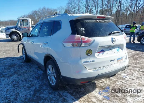 2015 Nissan Rogue Sv из США, поврежденный, VIN KNMAT2MT4FP573480